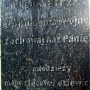 Jatwieź Duża - Kościół parafialny MB Pocieszenia, inskrypcja z 1916r na krzyżu przed kościołem