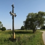 Jatwieź Duża - Stary drewniany krzyż przydrożny