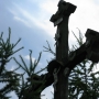 Kolonia Jaświły - Krzyż przydrożny przy zakręcie na Kolonię
