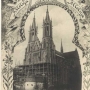 Cegiełka na dokończenie budowy kościoła farnego.Wydana została ona w 1906 roku przez ks. Szwarca, budowniczego kościoła. Widoczna biała baszta już niedługo zostanie rozebrana. Ze zbiorów Jana Murawiejskiego