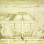Założenie pałacowe wg. oryginalnego rysunku Pierre Ricaud de Tirregaille.
