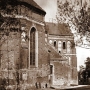 Katedra p.w. św. Michała Archanioła – widok od wschodu na wieżę. Fot. z 1915-1918r.